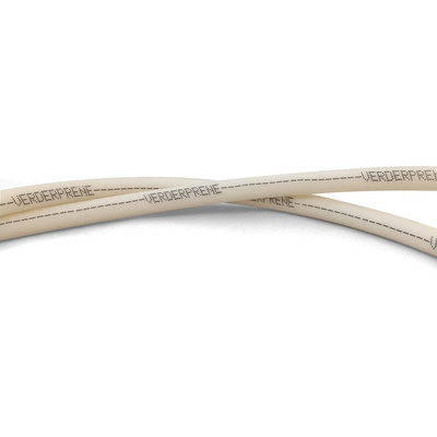 Verderflex Verderprene Flexible Tube, TPE, 4.8mm ID, 8mm OD, Beige, 1m