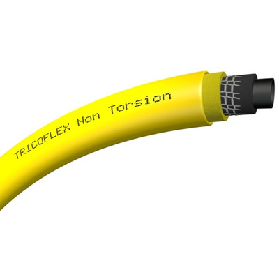 TRICOFLEX Tricoflex PVC, Hose Pipe, 15mm ID, 20.5mm OD, Yellow, 25m