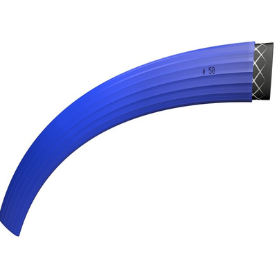 TRICOFLEX Tricoflat PVC, Hose Pipe, 50mm ID, 54.4mm OD, Blue, 25m