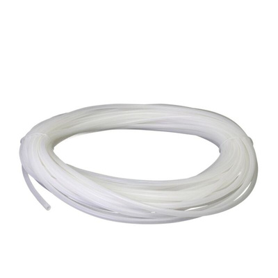 RS PRO Flexible Tube, Silicone, 6mm ID, 10mm OD, White, 25m