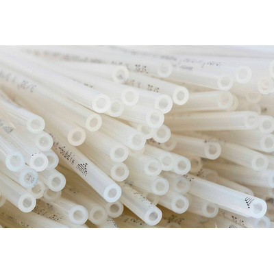 Saint Gobain Tygon® LP-1200 Flexible Tube, FKM, TPU, 6.4mm ID, 9.6mm OD, Clear, 15m
