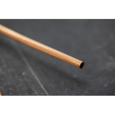 RS PRO 112 bar 10m Long Copper Pipe, 6mm Outer Diam. Copper