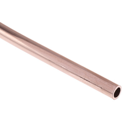 RS PRO 112 bar 10m Long Copper Pipe, 6mm Outer Diam. Copper