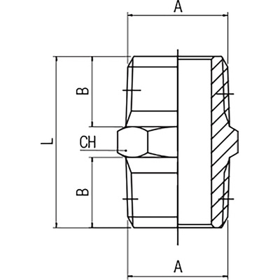 RS PRO Brass Pipe Fitting, Straight Threaded Nipple, Male 3/4in to Male 3/4in