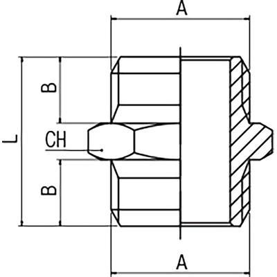 RS PRO Brass Pipe Fitting, Straight Threaded Nipple, Male 3/8in to Male 3/8in