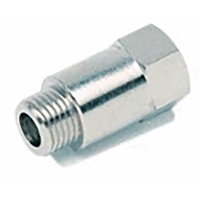 RS PRO Brass Pipe Fitting, Straight Threaded Increaser, Male 1/4in to Female 1/4in