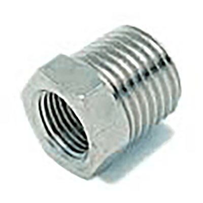 RS PRO Brass Pipe Fitting, Straight Threaded Reducer, Male 3/8in to Female 1/4in
