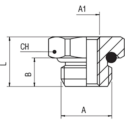 RS PRO Brass Pipe Fitting, Straight Threaded Reducer, Male 3/4in to Female 1/4in