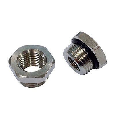 RS PRO Brass Pipe Fitting, Straight Threaded Reducer, Male 3/4in to Female 1/4in