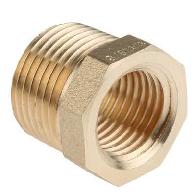 RS PRO Threaded Fitting, Straight Reducer Bush, Male BSP 3/8in to Female BSP 1/4in