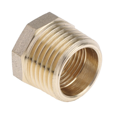 RS PRO Threaded Fitting, Straight Reducer Bush, Male BSP 1/2in to Female BSP 3/8in