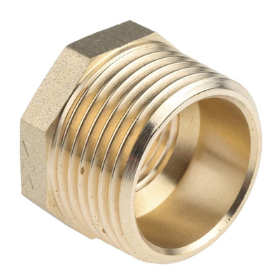 RS PRO Threaded Fitting, Straight Reducer Bush, Male BSP 1in to Female BSP 1/2in