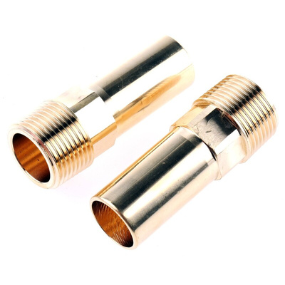 JG Speedfit Brass Pipe Fitting, Straight Push Fit Stem Adapter, Male R 3/4in 22mm