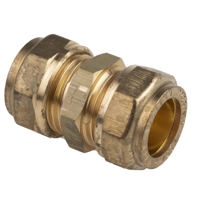 RS PRO Brass Compression Fitting, Straight Coupler