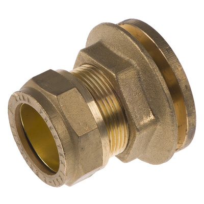 RS PRO Brass Compression Fitting, Straight Coupler