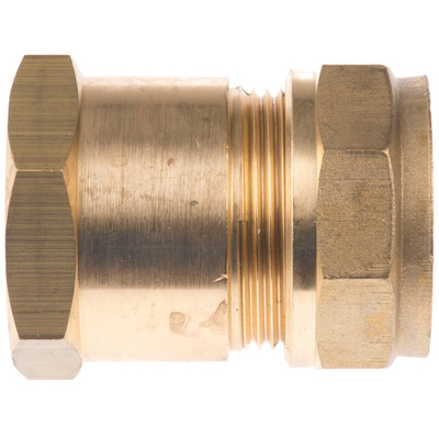 RS PRO Brass Compression Fitting, Straight Coupler