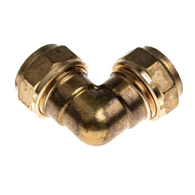 RS PRO Brass Compression Fitting, Elbow Coupler