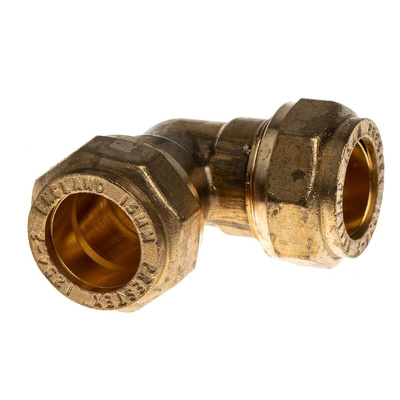 RS PRO Brass Compression Fitting, Elbow Coupler
