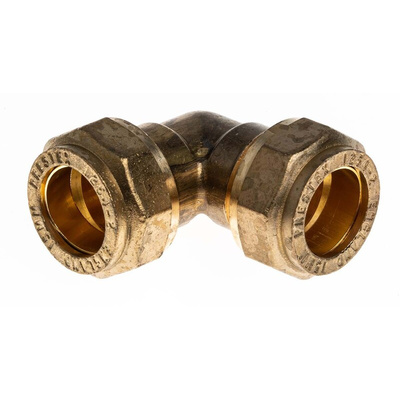 RS PRO Brass Compression Fitting, Elbow Coupler