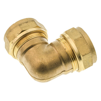 RS PRO Brass Compression Fitting, Elbow Coupler