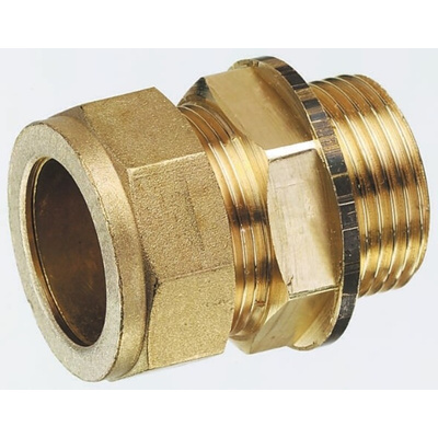 RS PRO Brass Compression Fitting, Straight Coupler