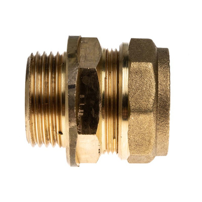 RS PRO Brass Compression Fitting, Straight Coupler