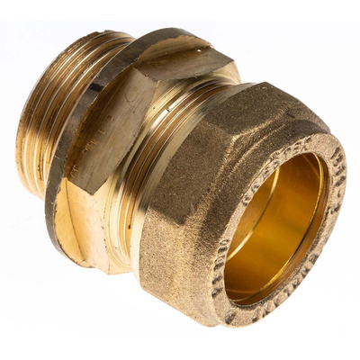 RS PRO Brass Compression Fitting, Straight Coupler
