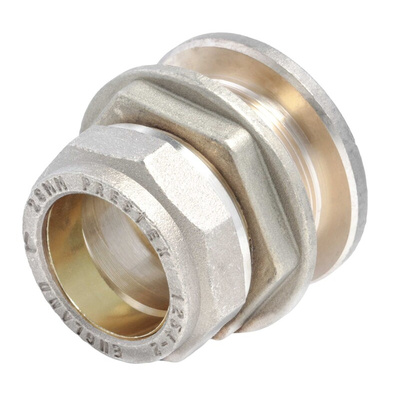 RS PRO Brass Compression Fitting, Straight Tank Coupler