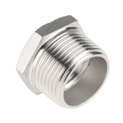 RS PRO Stainless Steel Pipe Fitting Hexagon Bush, Male R 3/4in x Female G 1/2in