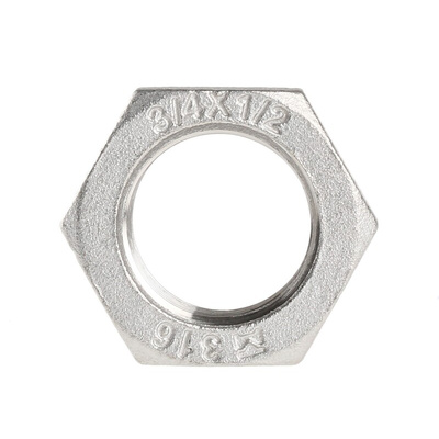 RS PRO Stainless Steel Pipe Fitting Hexagon Bush, Male R 3/4in x Female G 1/2in