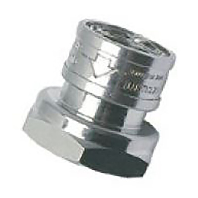 Legris Brass Pipe Fitting, Straight Threaded Coupler, Female G 1/2in