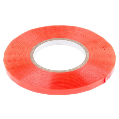 Hi-Bond HB397F Transparent Double Sided Polyester Tape, 0.23mm Thick, 15.6 N/cm, PET Backing, 9mm x 50m