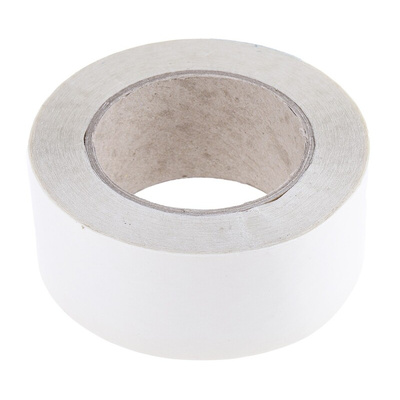 RS PRO Yellow Double Sided Plastic Tape, 0.1mm Thick, PP Backing, 50mm x 50m
