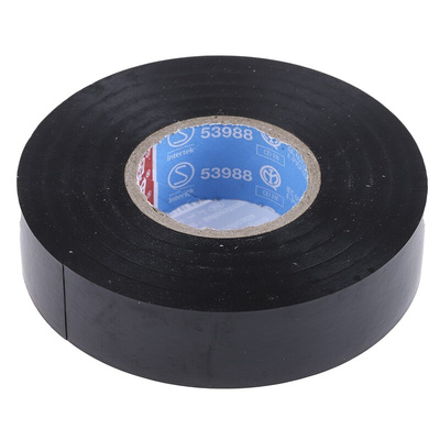 Tesa 53988 Black PVC Electrical Tape, 19mm x 25m