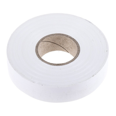 RS PRO White PVC Electrical Tape, 19mm x 33m