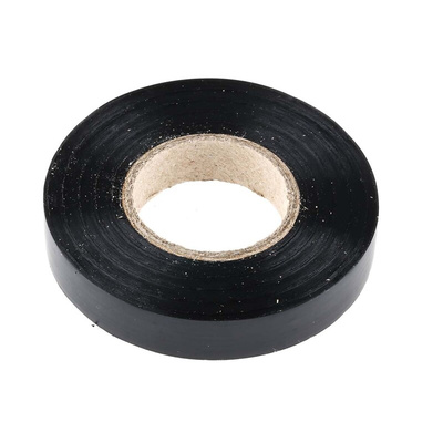 RS PRO Black PVC Electrical Tape, 12mm x 20m