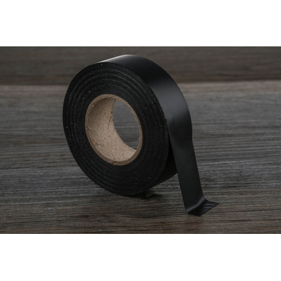 RS PRO Black PVC Electrical Tape, 19mm x 20m