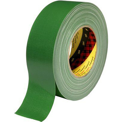 3M Scotch 389 Duct Tape, 50m x 50mm, Green, PE Coated Finish