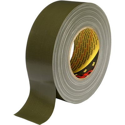 3M Scotch 389 Duct Tape, 50m x 50mm, Green, PE Coated Finish