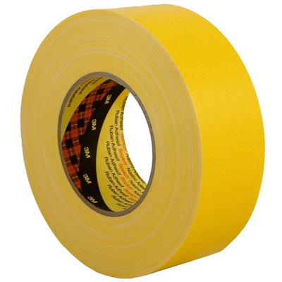 3M Scotch 389 Duct Tape, 50m x 25mm, Yellow, PE Coated Finish