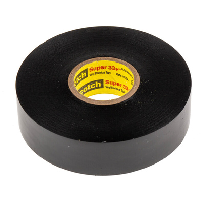 3M Scotch Super 33+ Black PVC Electrical Tape, 19mm x 20m