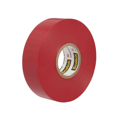 3M Scotch 35 Red PVC Electrical Tape, 19mm x 20m