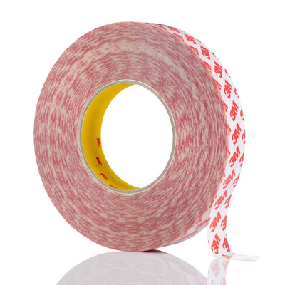 3M GPT -020F Clear Double Sided Plastic Tape, 0.202mm Thick, PP Backing, 25mm x 50m