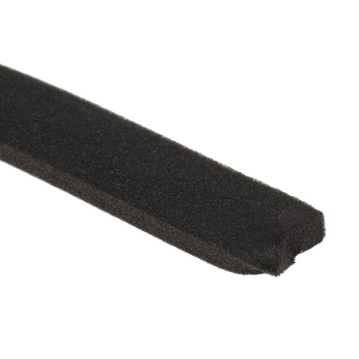 RS PRO Black Foam Tape, 25mm x 15m, 6mm Thick