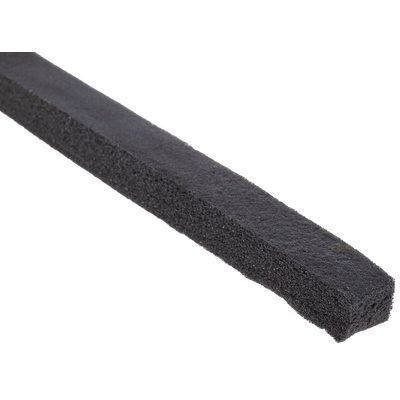 RS PRO Black Foam Tape, 12mm x 10m, 10mm Thick