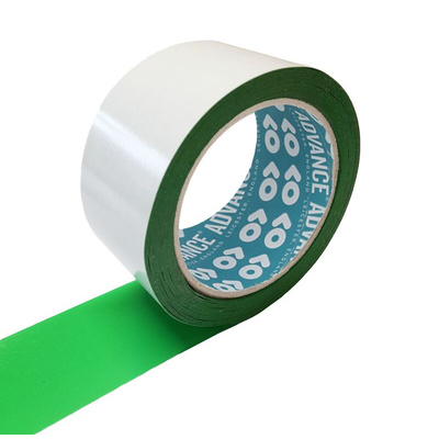 RS PRO Green Double Sided Plastic Tape, 0.15mm Thick, 6 N/cm, PVC Backing, 25mm x 50m