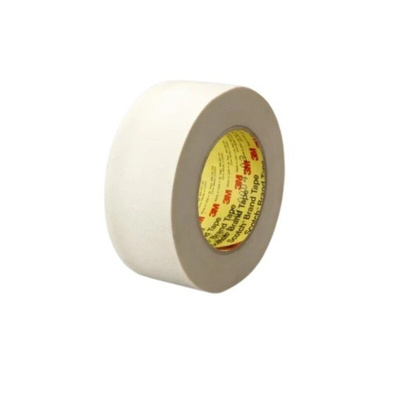 3M Scotch 361 361 Cloth Tape, 55m x 19mm, White, Glass Finish