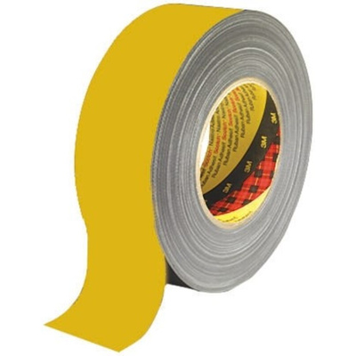 3M Scotch 389 Duct Tape, 50m x 50mm, Yellow, PE Coated Finish