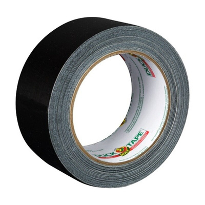 DUCK TAPE Duck Tape 222227 Duct Tape, 25m x 50mm, Black, Gloss Finish