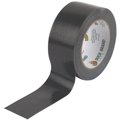 DUCK TAPE Duck Tape 232152 Duct Tape, 25m x 50mm, Black, Gloss Finish